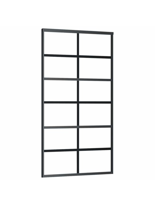 Bīdāmās durvis ar stiprinājumiem 102x205 cm stikls&alumīnijs