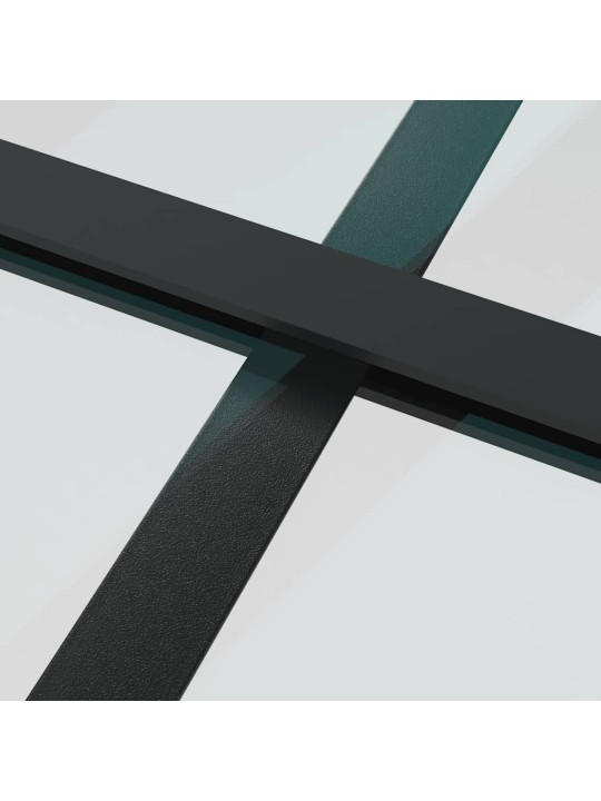 Bīdāmās durvis ar stiprinājumiem 102x205 cm stikls&alumīnijs