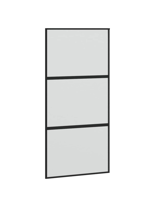 Bīdāmās durvis aparatūras komplektu 102,5x205 cm rūdīts stikls