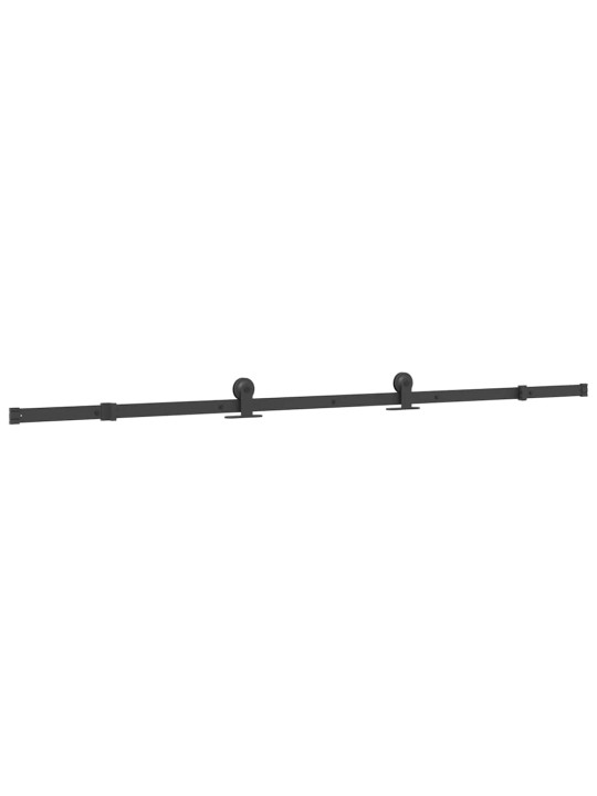 Bīdāmās durvis ar aparatūras komplektu 90x205 cm rūdīts stikls