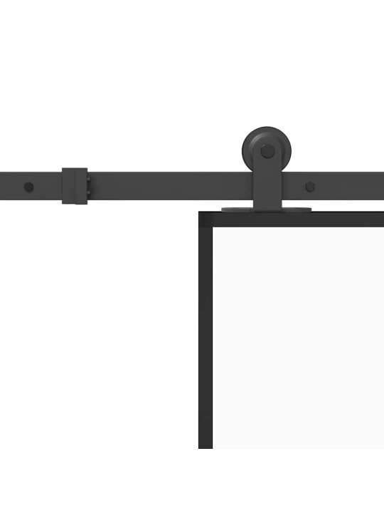 Bīdāmās durvis ar aparatūras komplektu 90x205 cm rūdīts stikls