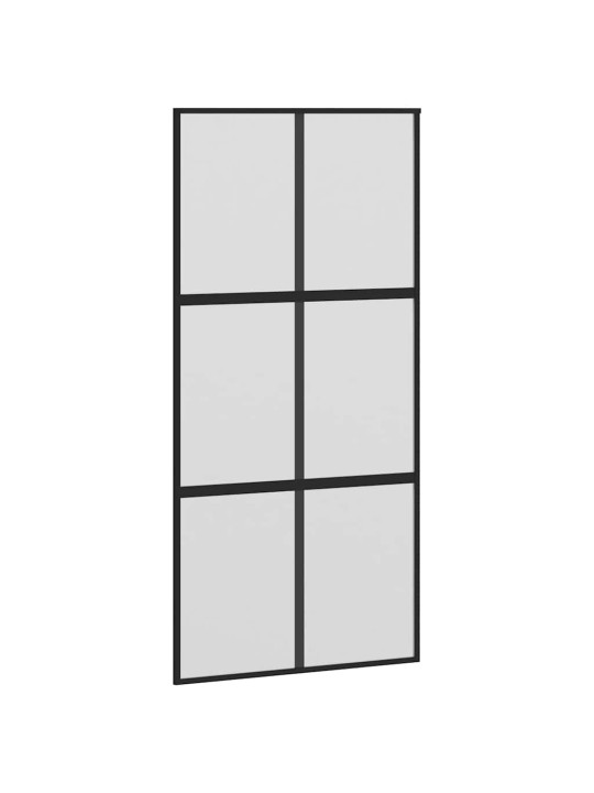 Bīdāmās durvis aparatūras komplektu 102,5x205 cm rūdīts stikls
