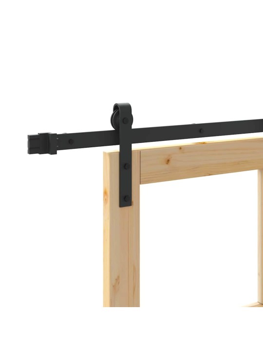 Slīdošās durvis brūna 93 x 211 cm priedes masīvkoks