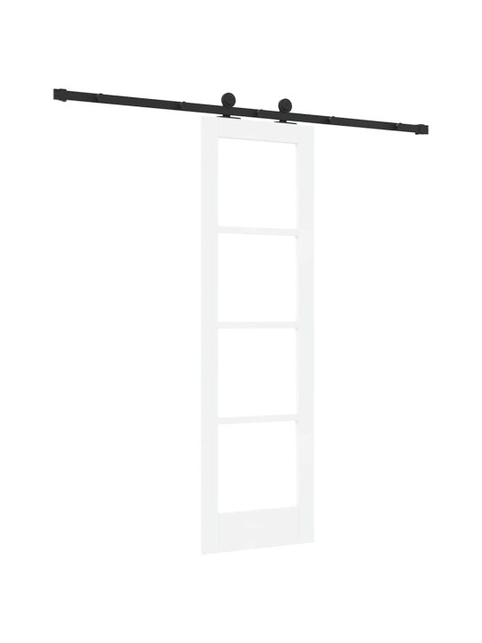 Bīdāmās durvis manuāls balts 61 x 198.5 cm koks un metāls