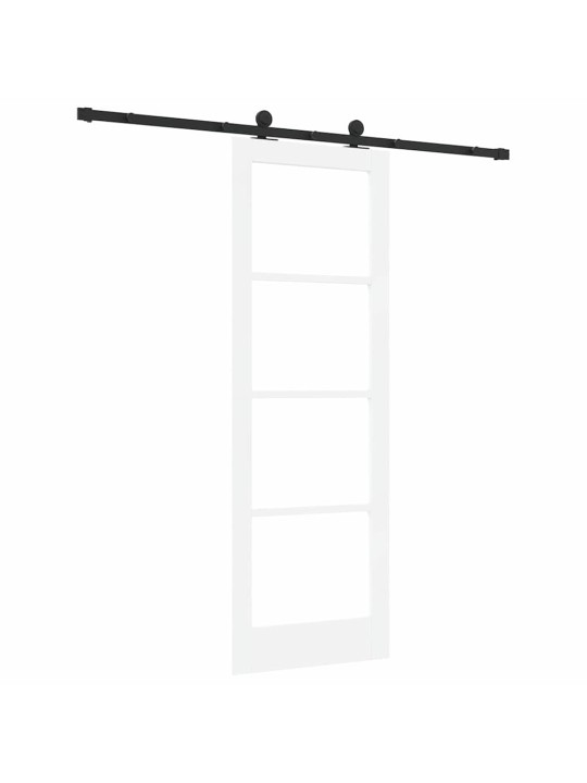Bīdāmās durvis manuāls balts 73.5 x 211 cm koks un metāls