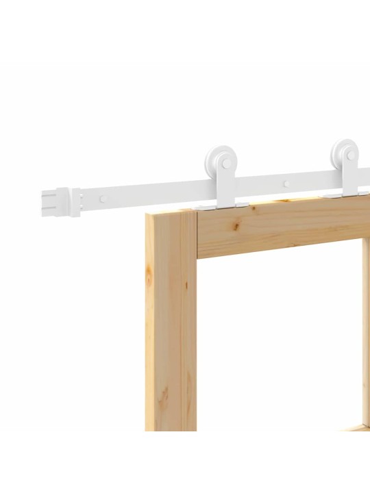 Bīdāmās durvis manuāls brūna 93 x 211 cm koks un metāls