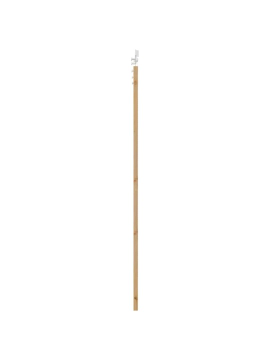 Bīdāmās durvis manuāls brūna 93 x 211 cm koks un metāls