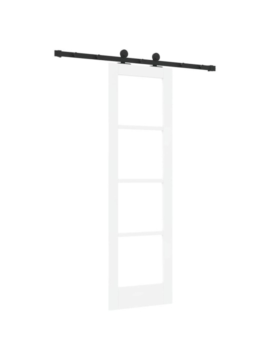 Bīdāmās durvis manuāls balts 61 x 198.5 cm koks un metāls