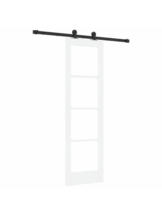 Bīdāmās durvis manuāls balts 61 x 198.5 cm koks un metāls