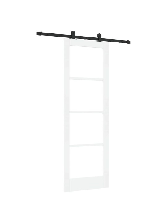 Bīdāmās durvis manuāls balts 73.5 x 211 cm koks un metāls