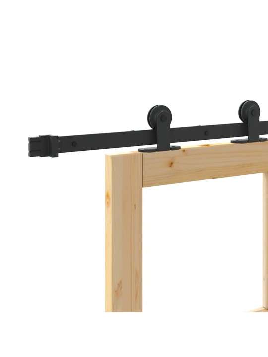 Bīdāmās durvis manuāls brūna 73.5 x 211 cm koks un metāls