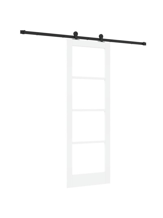 Bīdāmās durvis manuāls balts 73.5 x 211 cm koks un metāls