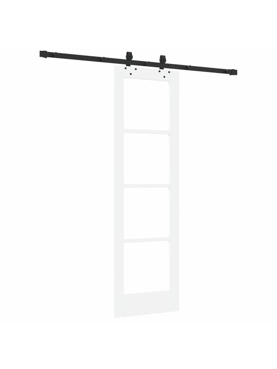 Bīdāmās durvis manuāls balts 61 x 198.5 cm koks un metāls