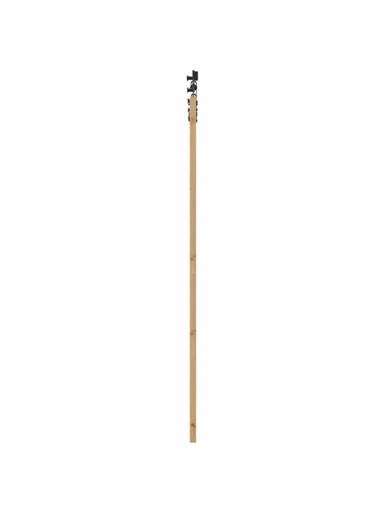 Bīdāmās durvis manuāls brūna 78 x 211 cm koks un metāls