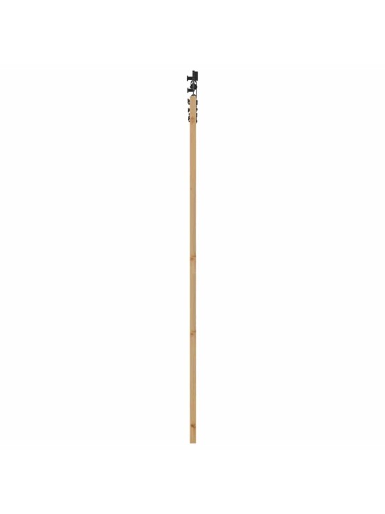 Bīdāmās durvis manuāls brūna 83 x 211 cm koks un metāls