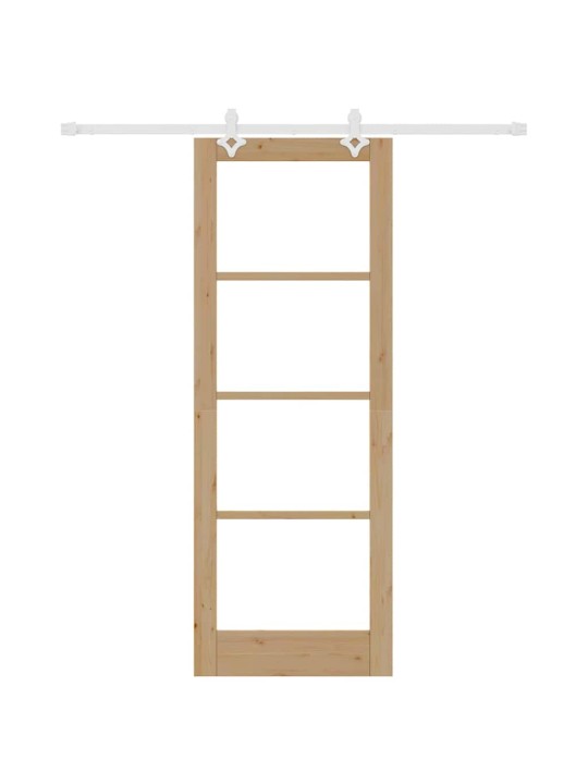 Bīdāmās durvis manuāls brūna 78 x 211 cm koks un metāls