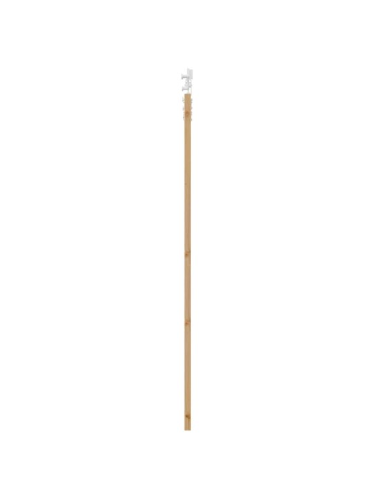 Bīdāmās durvis manuāls brūna 83 x 202 cm koks un metāls