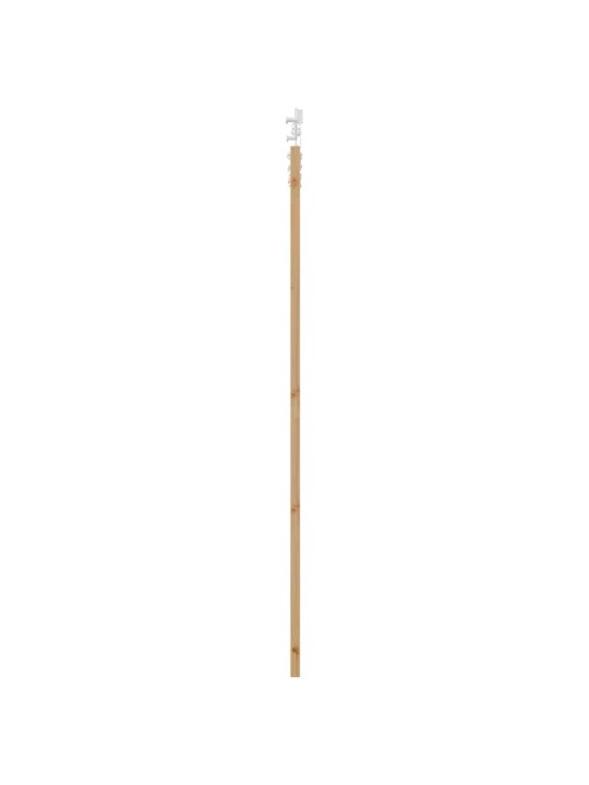 Bīdāmās durvis manuāls brūna 86 x 211 cm koks un metāls