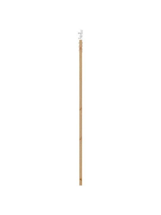 Bīdāmās durvis manuāls brūna 93 x 202 cm koks un metāls
