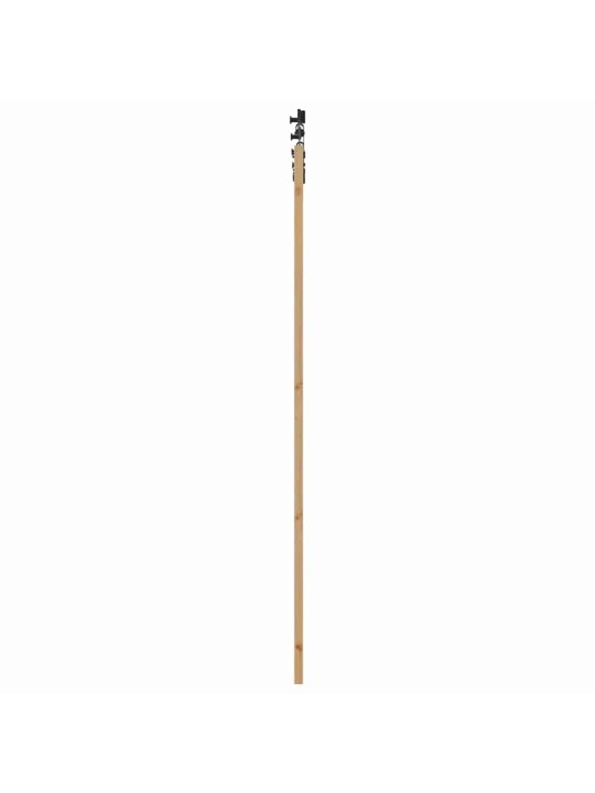 Bīdāmās durvis manuāls brūna 83 x 232 cm koks un metāls