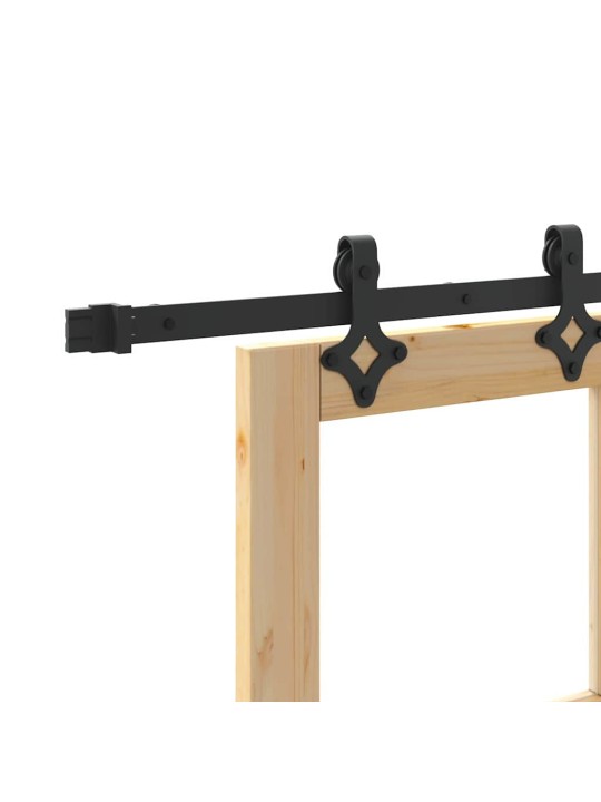 Bīdāmās durvis manuāls brūna 73.5 x 211 cm koks un metāls