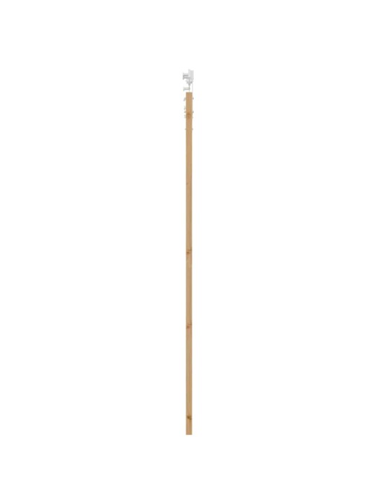 Slīdošas durvis manuāls brūna 93 x 211 cm koks un metāls