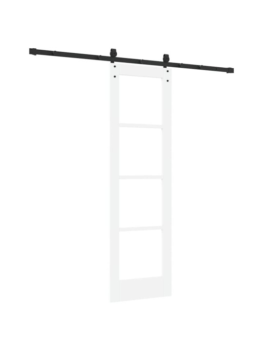 Slīdošas durvis manuāls balts 61 x 198.5 cm koks un metāls