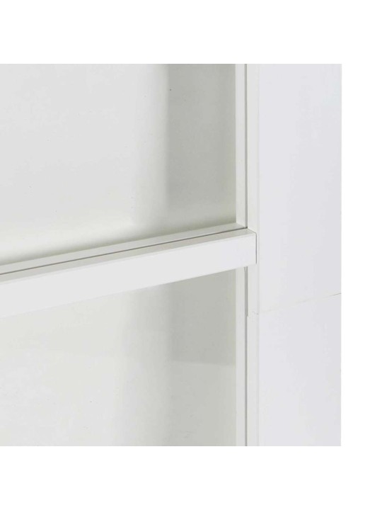 Slīdošas durvis manuāls balts 78 x 232 cm koks un metāls
