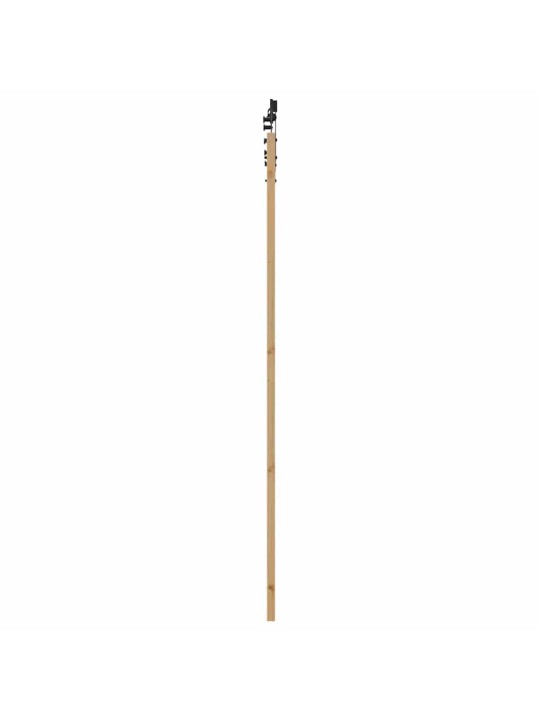 Slīdošas durvis manuāls brūna 93 x 232 cm koks un metāls