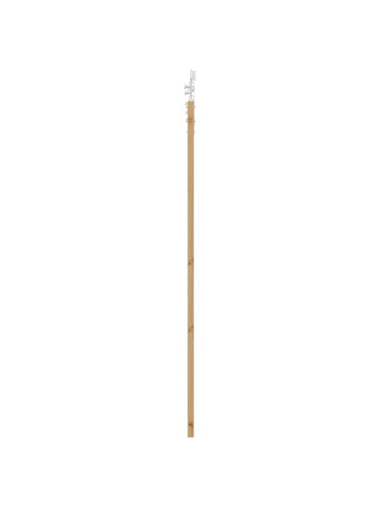 Slīdošas durvis manuāls brūna 61 x 198.5 cm koks un metāls