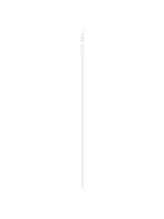 Slīdošas durvis manuāls balts 61 x 198.5 cm koks un metāls