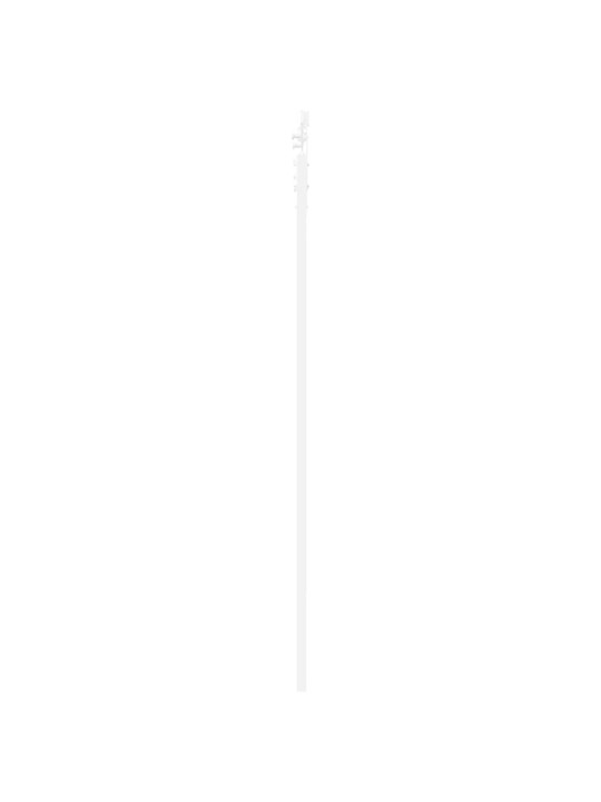 Slīdošas durvis manuāls balts 73.5 x 211 cm koks un metāls