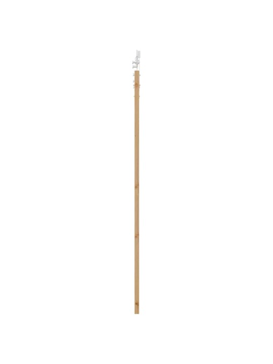 Slīdošas durvis manuāls brūna 83 x 202 cm koks un metāls