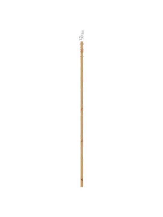 Slīdošas durvis manuāls brūna 83 x 211 cm koks un metāls