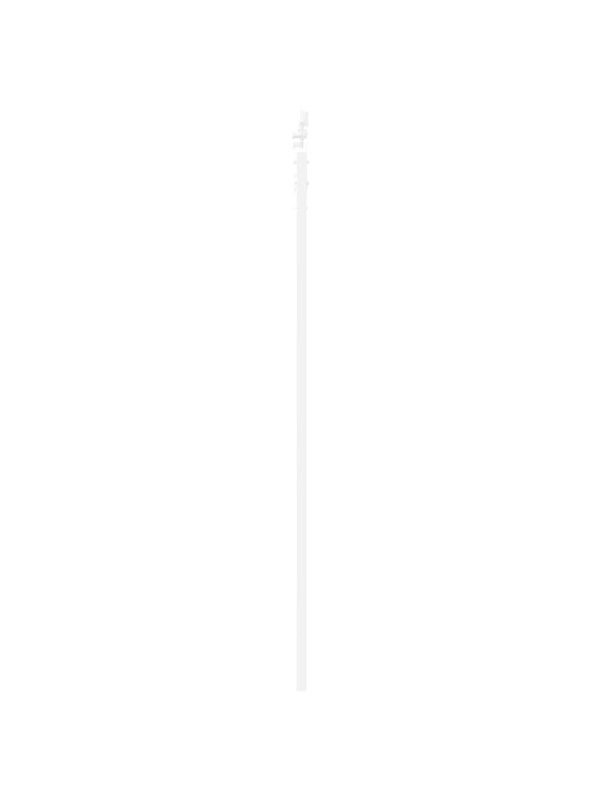 Slīdošas durvis manuāls balts 86 x 211 cm koks un metāls