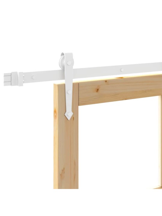 Slīdošas durvis manuāls brūna 93 x 232 cm koks un metāls