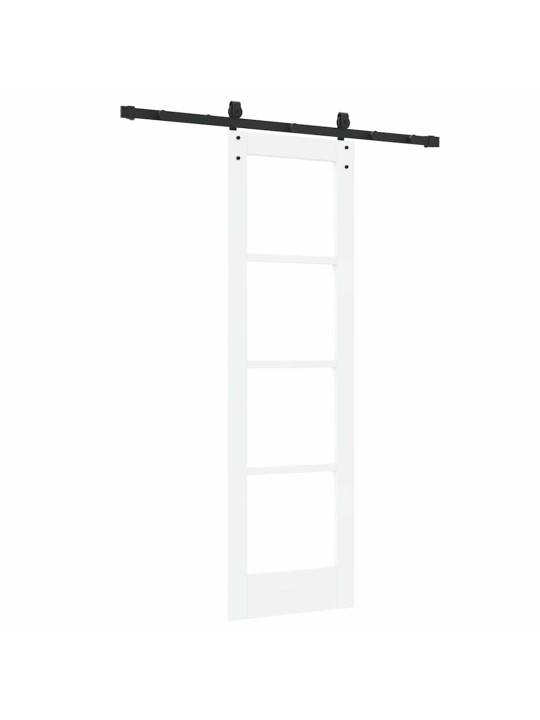 Bīdāmās durvis manuāls balts 61 x 198.5 cm koks un metāls