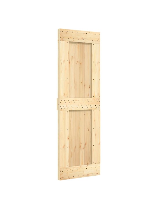 Bīdāmās durvis ar stiprinājumiem, 70x210 cm, priedes masīvkoks