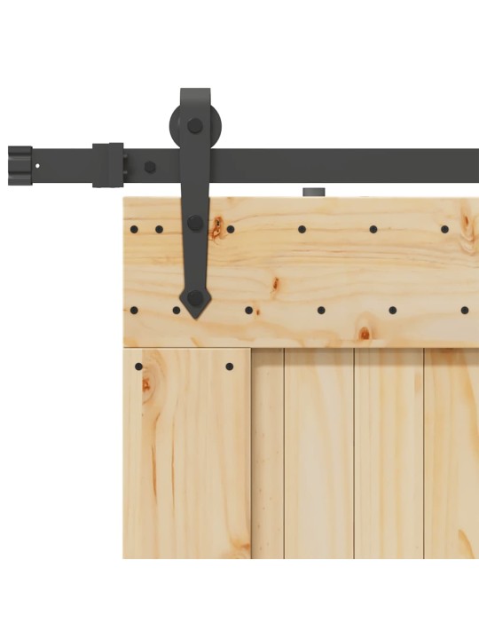 Bīdāmās durvis ar stiprinājumiem, 100x210 cm, priedes masīvkoks