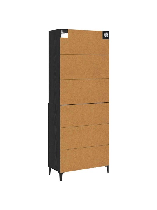 Puse melns ozols 69.5 x 32.5 x 180 cm inženierijas koks