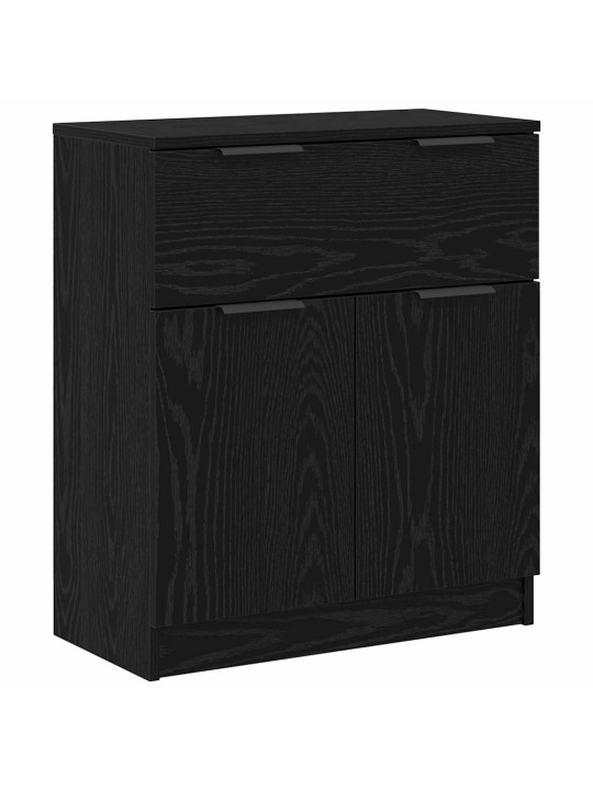 Puse 3 pcs melns ozols 60 x 30 x 70 cm inženierijas koks