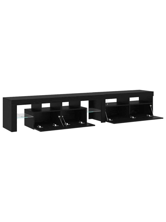 Tv skapji 2 pcs melns ozols 290 x 36.5 x 40 cm