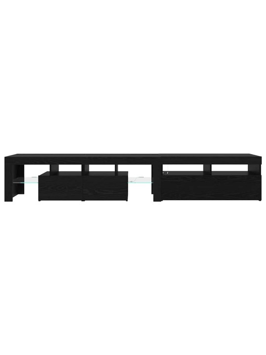 Tv skapji 2 pcs melns ozols 290 x 36.5 x 40 cm