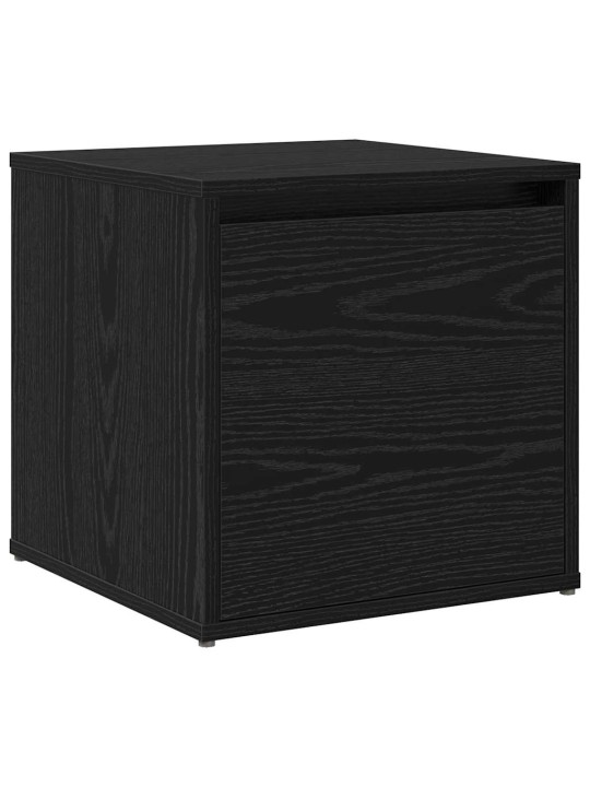 Priekšnama mēbeļu komplekts 4 pcs melns ozols 80 x 31 x 40 cm