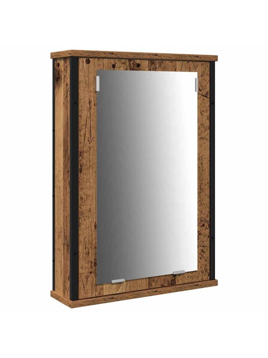 Vannas istabas spoguļu skapīši ar durvīm brūna 80 x 30 x 60 cm