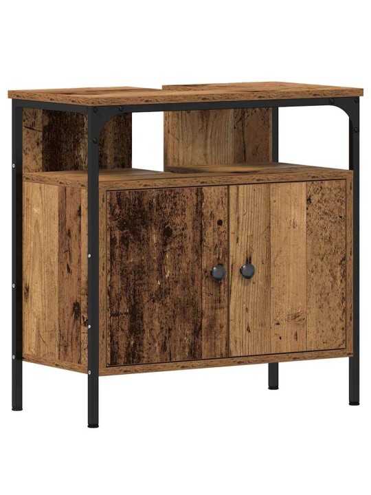 Vannas istabas spoguļu skapīši ar durvīm brūna 80 x 30 x 60 cm