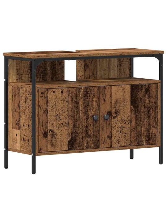 Vannas istabas spoguļu skapīši ar durvīm brūna 80 x 30 x 60 cm