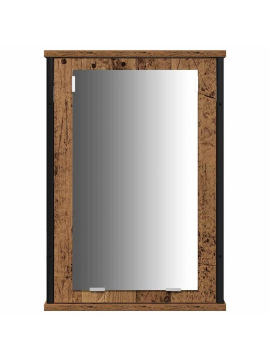 Vannas istabas spoguļu skapīši ar durvīm brūna 80 x 30 x 60 cm