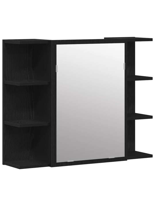 Vannas istabas mēbeļu komplekts 3 pcs melna 30 x 30 x 179.5 cm