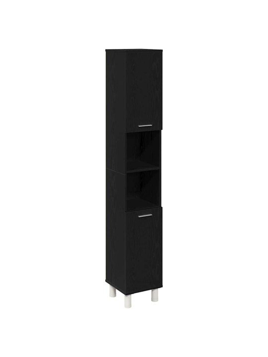 Vannas istabas mēbeļu komplekts 3 pcs melna 30 x 30 x 179.5 cm